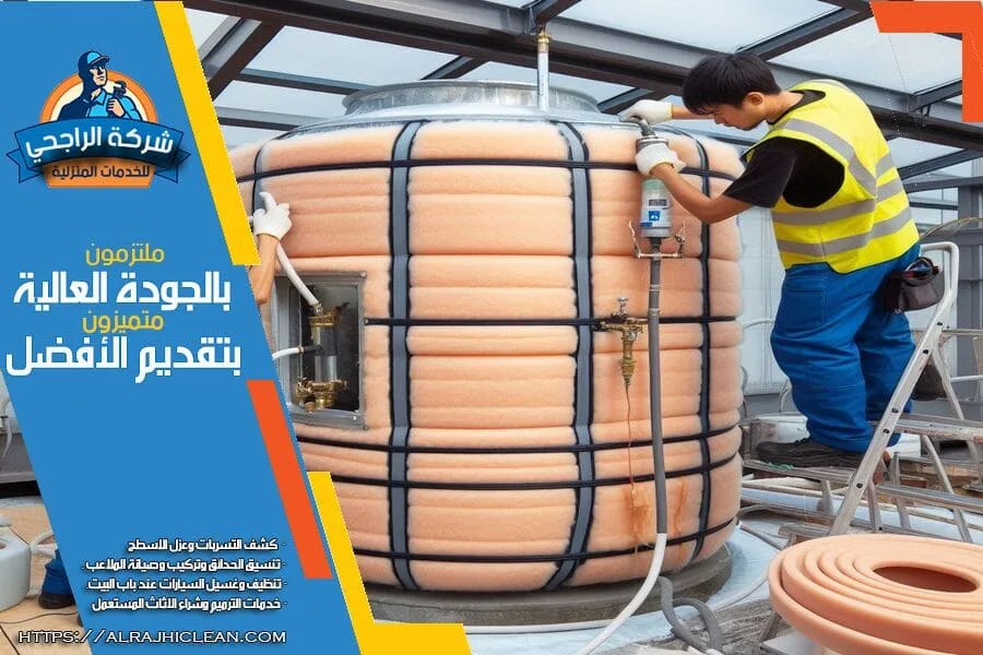 عزل خزانات المياه من الخارج بالرياض