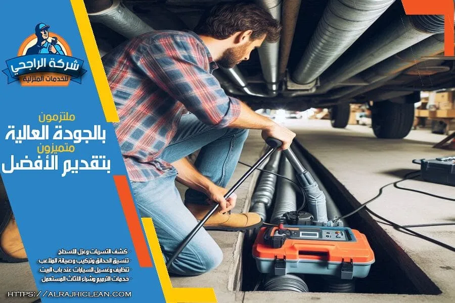 فحص تسربات المياه بالقطيف