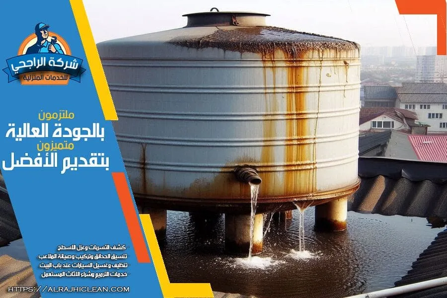 كشف واصلاح تسريبات المياه من الخزانات في الاحساء