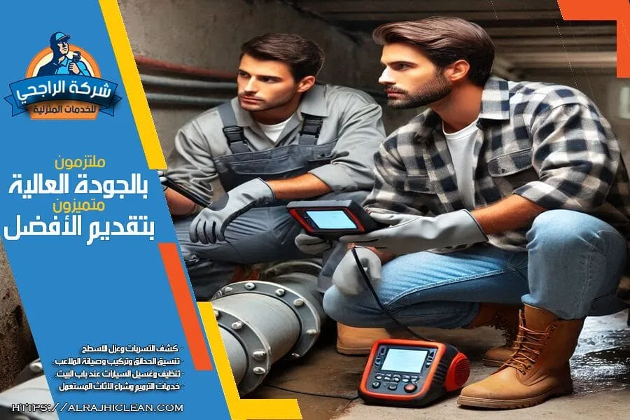 كشف تسرب المياه براس تنورة باستخدام احدث الاجهزة