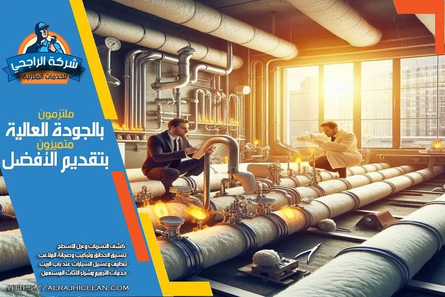 عزل مواسير الصرف والغاز المركزي في الاحساء